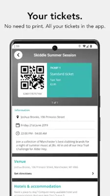 Skiddle Gigs Clubs Festivals android App screenshot 0